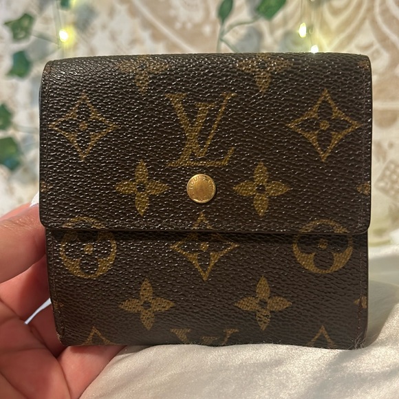 Authentic Vintage Louis Vuitton Monogram Leather Double Snap Wallet - Picture 2 of 12